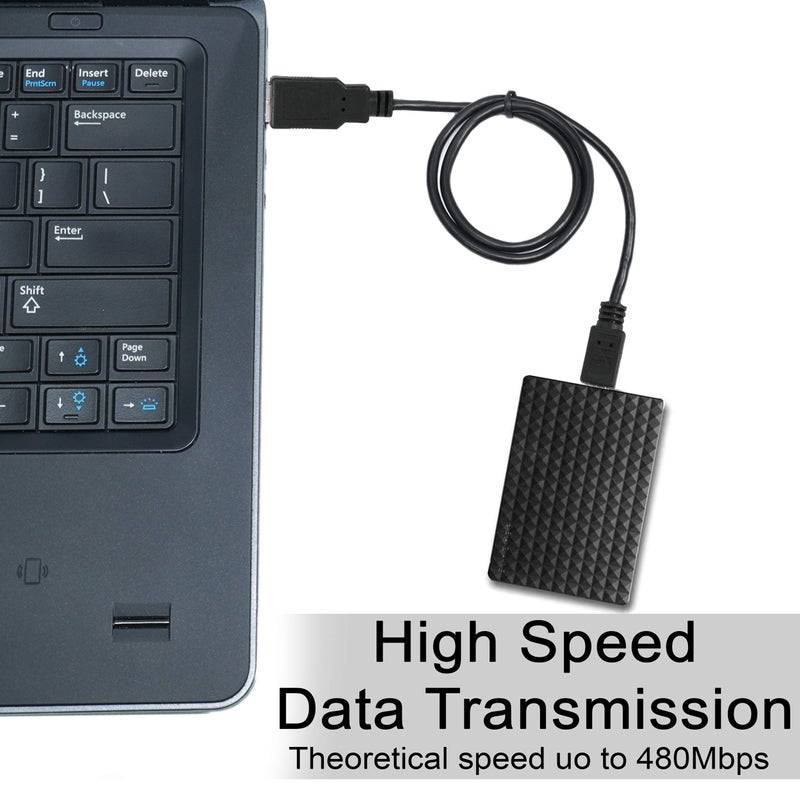 SaiTech IT USB 2.0 A to Mini 5 pin B Cable for External HDDS/Camera/Card Readers/MP3 Player-Black (10 Pack 3 Feet) - Image 5